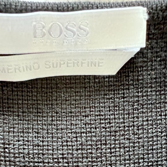 Boss - Black Fitted and Flared Sweater - Size Large  - Hugo Boss - Picture 11 of 12